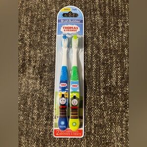NWT BrushBuddies Toothbrush, Thomas & Friends, Soft, 2 Pack